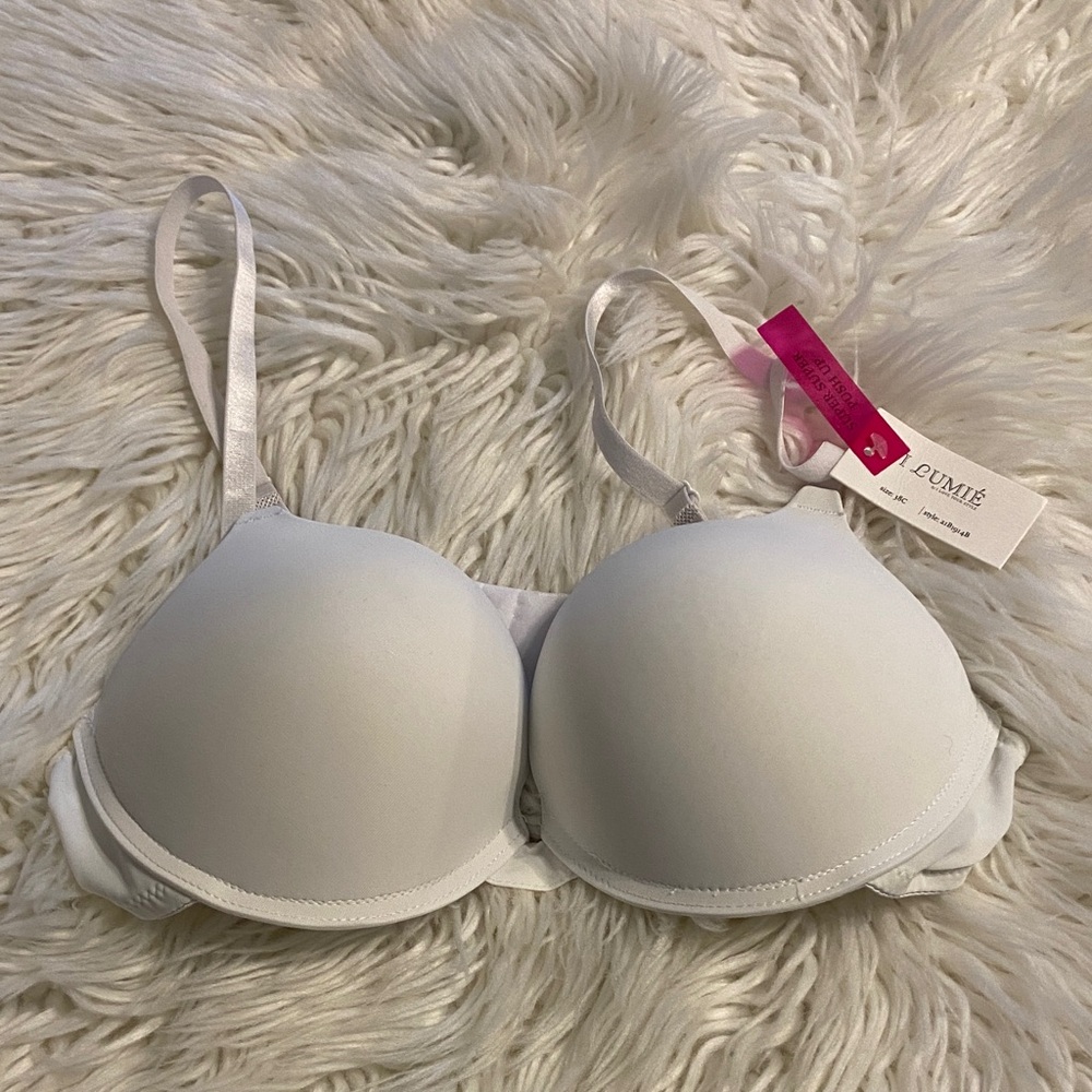I Lumie Supper Supper Push up size 38C Classic White Padded Bra brand new